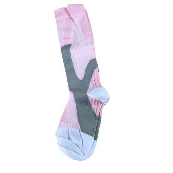 New Womens Pink Gray  Advance Gradual Compression Stocking Socks - Picture 1 of 5